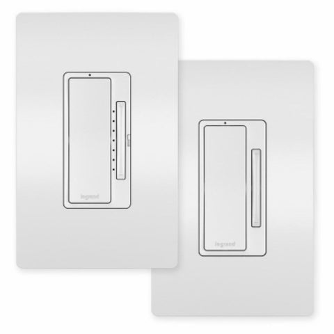 Legrand radiant Series WNREZK50WH Dimmer Kit, 15 A, 120 V, 700 W, Incandescent, Halogen Lamp, 3-Way, White