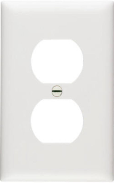 Legrand TP8WCP10 Wallplate, 4.68 in L, 2.93 in W, 1 -Gang, Nylon, White