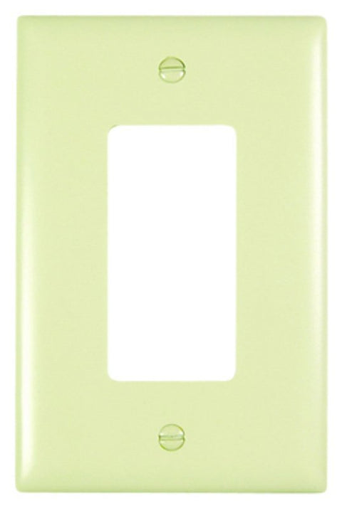 Legrand TradeMaster TPJ26I Wallplate, 5.06 in L, 3.31 in W, 1 -Gang, Nylon, Ivory
