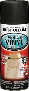 Rust-Oleum 248919 Automotive Upholstery Paint, Flat, Black, 11 oz, Can