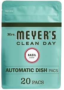 Mrs. Meyer's 14464 Dishwasher Detergent, 12.7 oz, Liquid, Basil