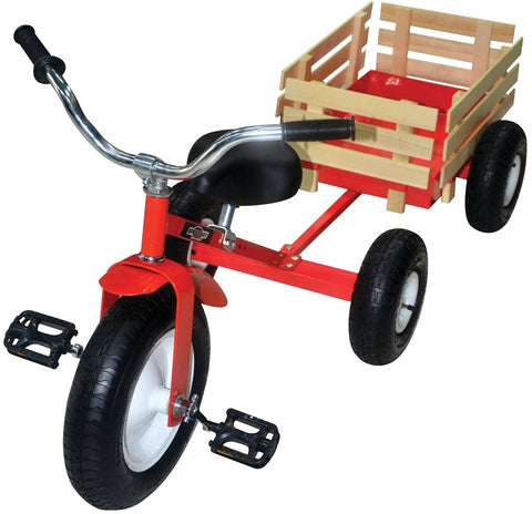 Speedway 53498 Retro Tricycle, 13 x 3 in Front Wheel, 10 x 3-1/2 in Rear Wheel, Classic Red