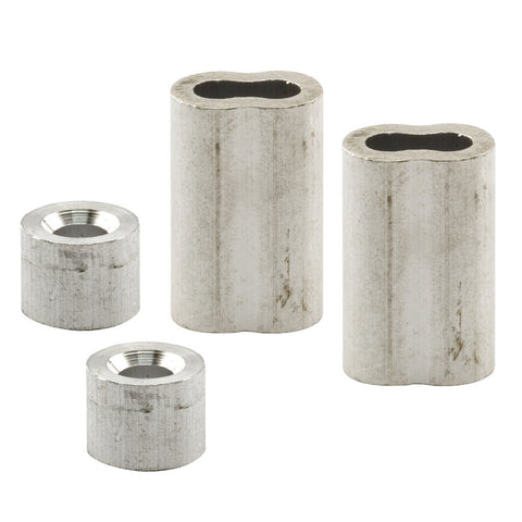 Prime-Line GD 12153 Cable Ferrule and Stop, 3/16 in Dia Dimensions, Aluminum