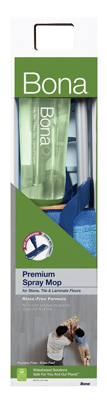 Bona WM710013498 Spray Mop, 34 oz Bottle, 16-1/2 in W Frame, Microfiber Mop Head, 15 in L