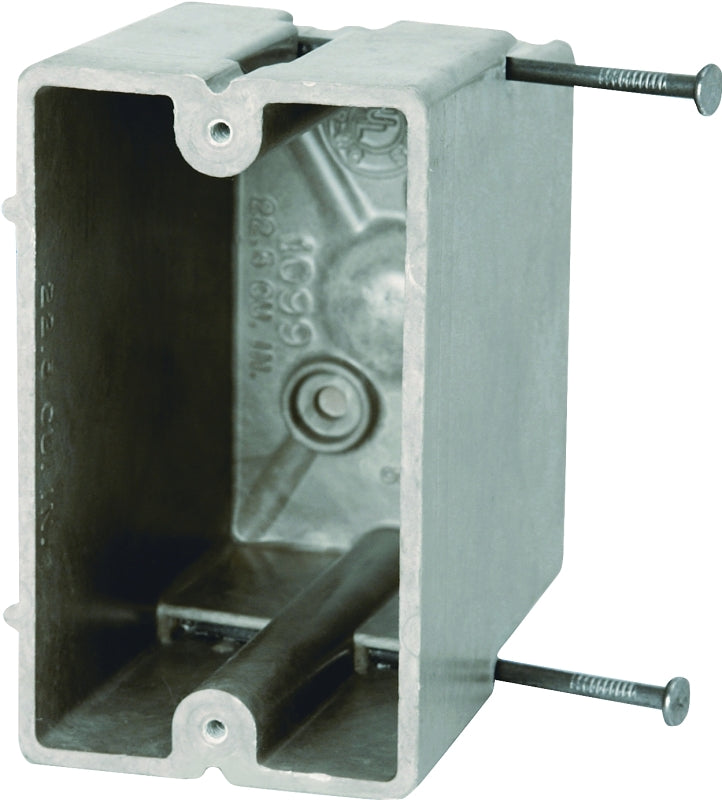 fiberglassBOX 1099-N Electrical Box, 1 -Gang, 2 -Outlet, 4 -Knockout ...