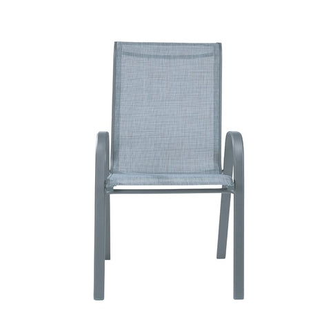 PATIO CHAIR STKG W/SLING FBRC