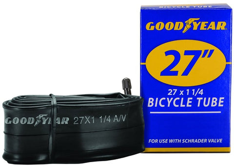 Kent 91081 Bicycle Tube, Butyl Rubber, Black, For: 27 x 1-1/4 in W Bicycle Tires