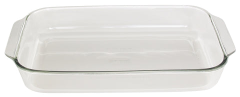 Anchor Hocking Oven Basics Series 819380BL11 Bake Dish, 5 qt Capacity, Glass, Clear, Pack of 3