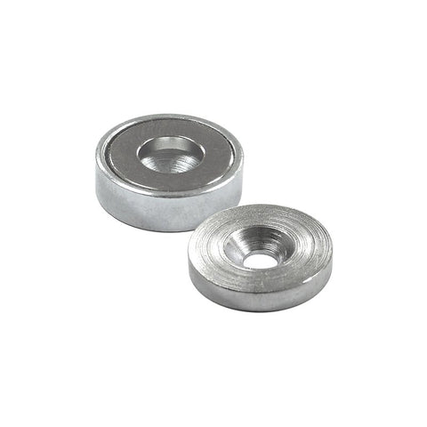 Magnet Source 07573 Latch Magnet Kit, 7/8 in W, Steel, Zinc
