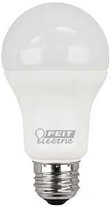 Feit Electric A1600/827/10KLED/2 LED Lamp, General Purpose, A19 Lamp, 100 W Equivalent, E26 Lamp Base, White
