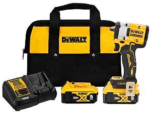DEWALT Atomic Series DCF923P2 Impact Wrench, Battery Included, 20 V, 5 Ah, 3/8 in Drive, 3550 ipm, 2500 rpm Speed
