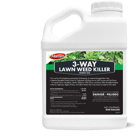 Martin's 82210022 3-Way Weed Killer, Liquid, Spray Application, 1 gal, Bottle, Pack of 4