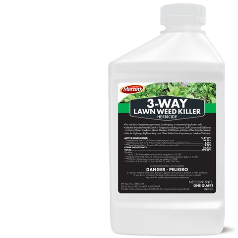 Martin's 82210023 Weed Killer, Liquid, Clear Amber, 1 qt, 1/PK