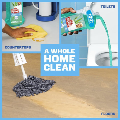 Mr Clean 07256 Cleaner, 64 oz Bottle, Liquid, Febreze Meadows, Rain