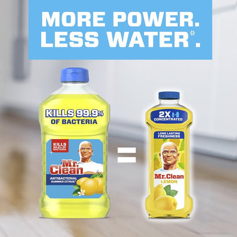 Mr Clean 80375757 All-Purpose Cleaner, 41 oz Bottle, Liquid, Lemon
