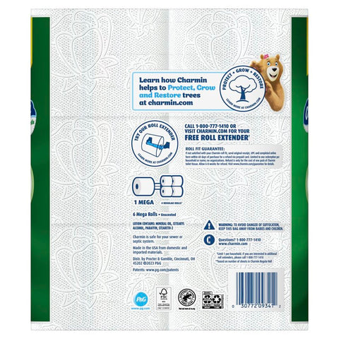 Charmin Ultra Gentle 030772093412 Toilet Paper Roll, 2-Ply, Pack of 4