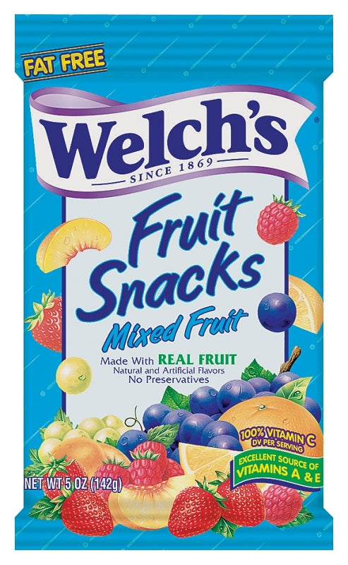 Welch's WMF12 Fruit Snack, Mixed Fruit, 5 oz Bag, Pack of 12 – Shell ...