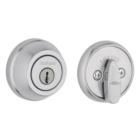 Kwikset Signature Series 780 26D 6AL STRKP K3 Deadbolt, 2 Grade, Keyed Key, Zinc, Satin Chrome, KW1 Keyway
