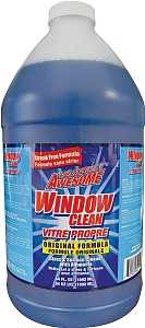 LA's TOTALLY AWESOME 240 Glass Cleaner Refill, 64 oz, Liquid, Ammonia, Blue, Pack of 6