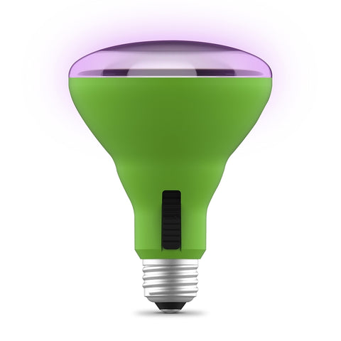 Feit Electric BR30ADJ/GRW/LED/HDRP Indoor Greenhouse Plant Grow LED Light Bulb, 120 V, LED Lamp, 680, Green