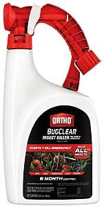 Ortho 448605 Insect Killer, Liquid, Spray Application, 32 oz Bottle, Clear/White
