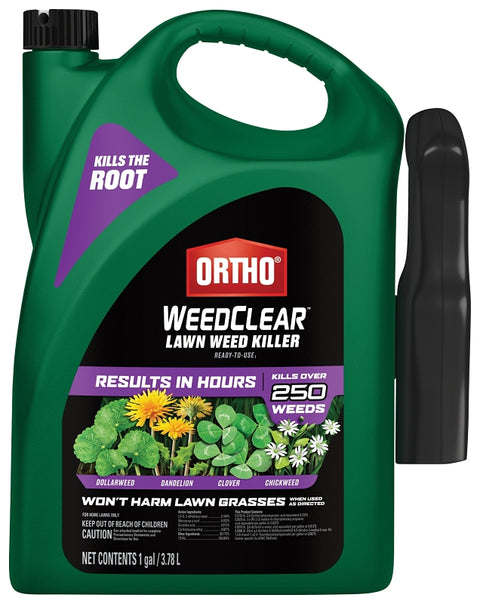 Ortho 0449305 Weed Killer, Clear, Spray Application, 1 gal Bottle, Liquid
