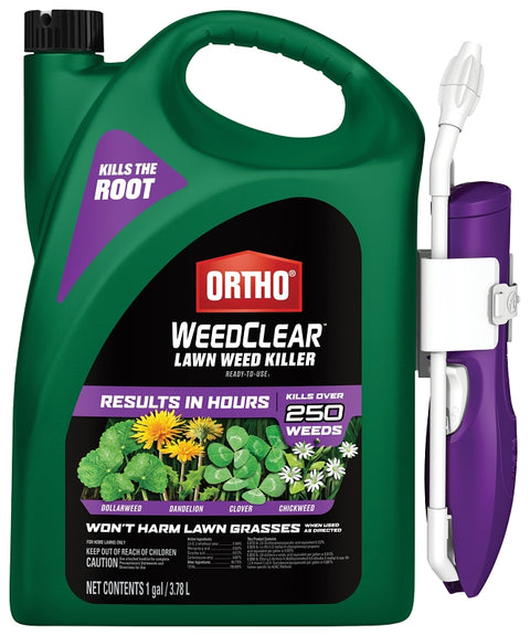 Ortho 0448805 Weed Killer, Liquid, Clear, Spray Application, 1 gal Bottle
