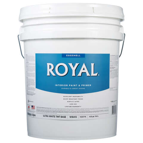 Royal Eggshell Tint Base Ultra White Base Paint Interior 5 gal – Shell ...