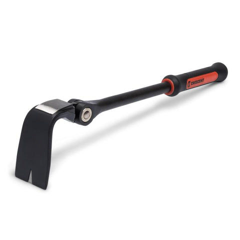 Crescent CODE RED Series DB18X-06 Pry Bar, 18 in L, Flat End, Nail Slot Tip, Steel, Black, 4-1/8 in W