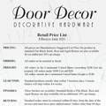 Door Decor Decorative Hardware Brochure 