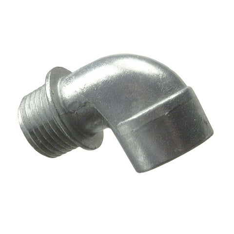 Halex 19005 Rigid Short Radius Elbow, 90 deg Angle, 1/2 in Male x Female, Zinc