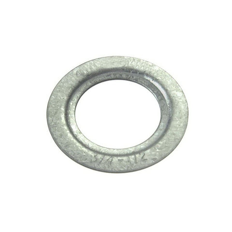 Halex 68507B Rigid Reducing Washer, 1-1/2 x 3/4 in, 2.44 in OD, Steel, Gray