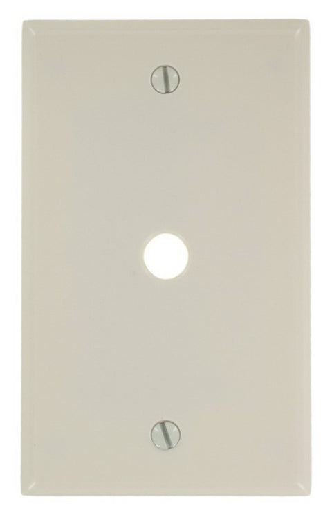 Leviton 000-78013-000 Wallplate, 4-1/2 in L, 2-3/4 in W, 1 -Gang, Plastic, Almond, Smooth