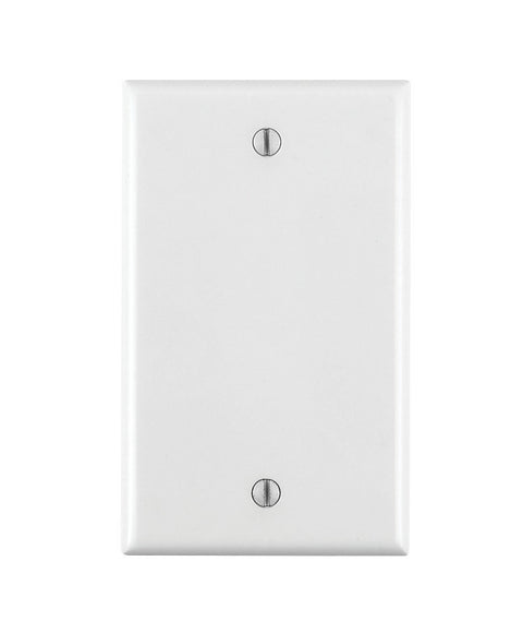 Leviton 001-88014-000 Wallplate, 4-1/2 in L, 2-3/4 in W, 0.22 in Thick, 1 -Gang, Thermoset Plastic, White, Smooth