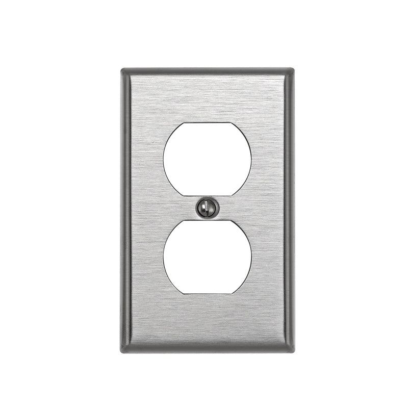 4934 Leviton 84003 Receptacle Wallplate, 4-1/2 in L, 2-3/4 in W, 1 -Gang, 4 ...