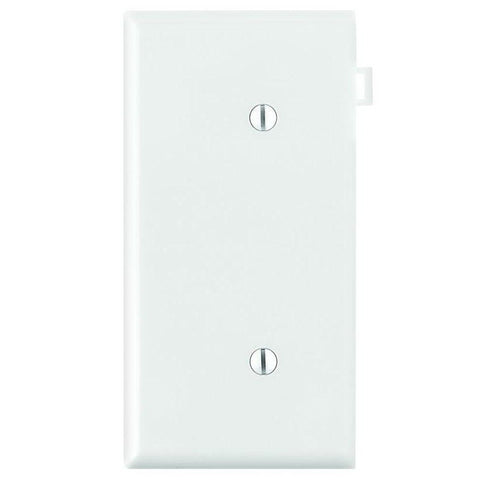 Leviton 905-PSE14-00W Wallplate, 1 -Gang, Thermoplastic Nylon, White, Strap Mounting