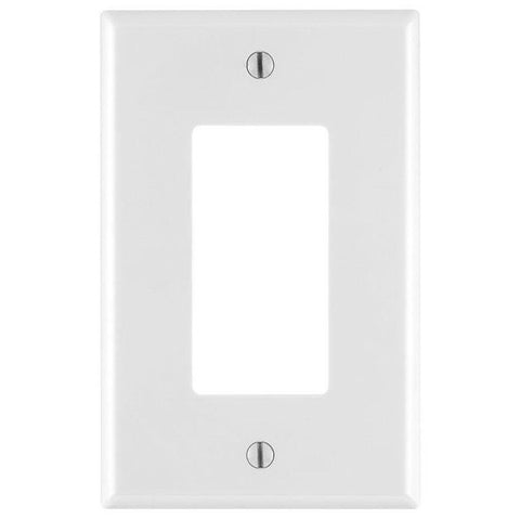 Leviton M52-0PJ26-0WM Wallplate Pack, 4.88 in L, 3.13 in W, 1-Gang, Nylon, White