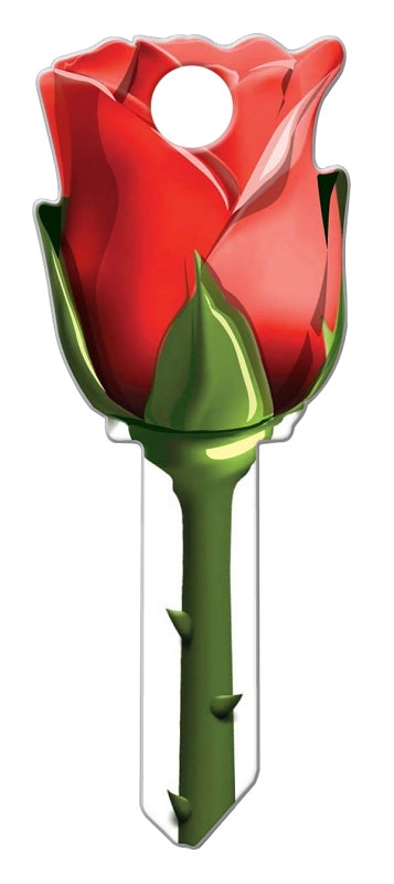 Lucky Line Key Shapes Series B107K Key Blank, Brass, Enamel, For: Kwikset Locks, Pack of 5