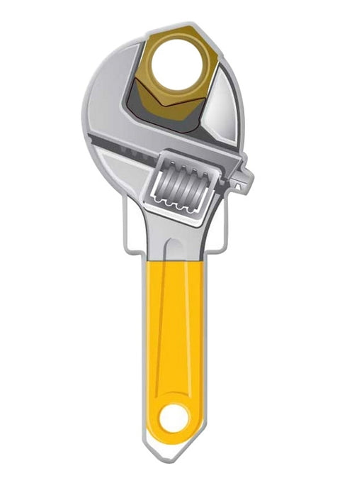 Lucky Line Key Shapes Series B123K Key Blank, Brass, Enamel, For: Kwikset Locks, Pack of 5