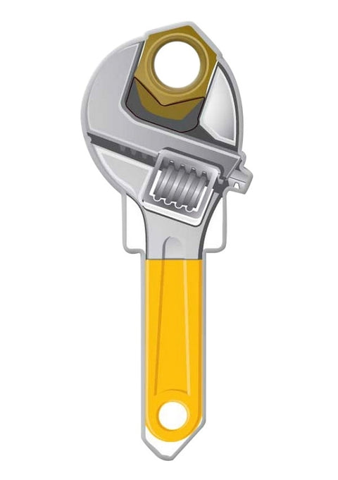 Lucky Line Key Shapes Series B123S Key Blank, Brass, Enamel, For: Schlage Locks, Pack of 5