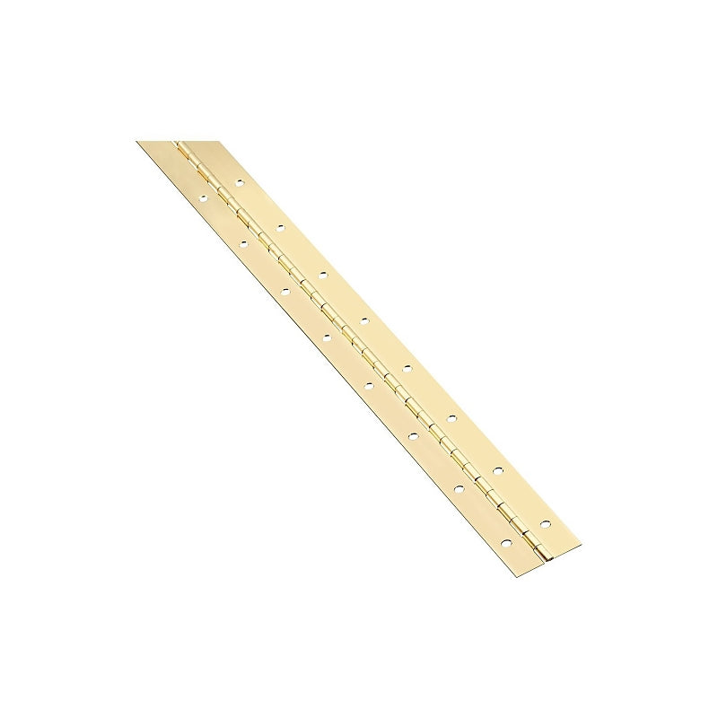 National Hardware V570 Series N148-304 Hinge, Brass, 1-1/2 in W, Conti ...
