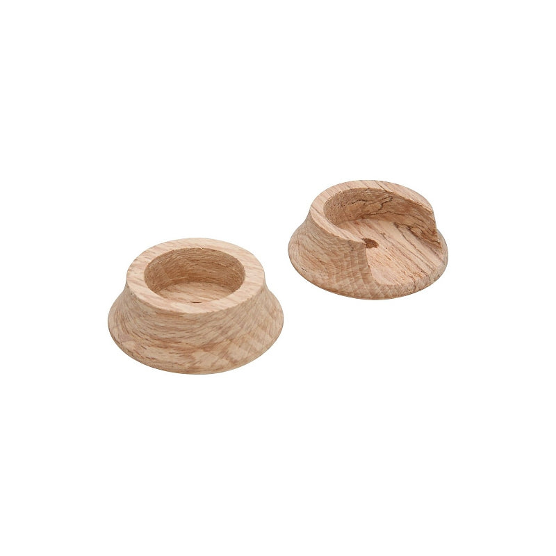 Timber Socket Base National Hardware V103 Series N269-068 Pole Socket Set, Wood, Natural ...