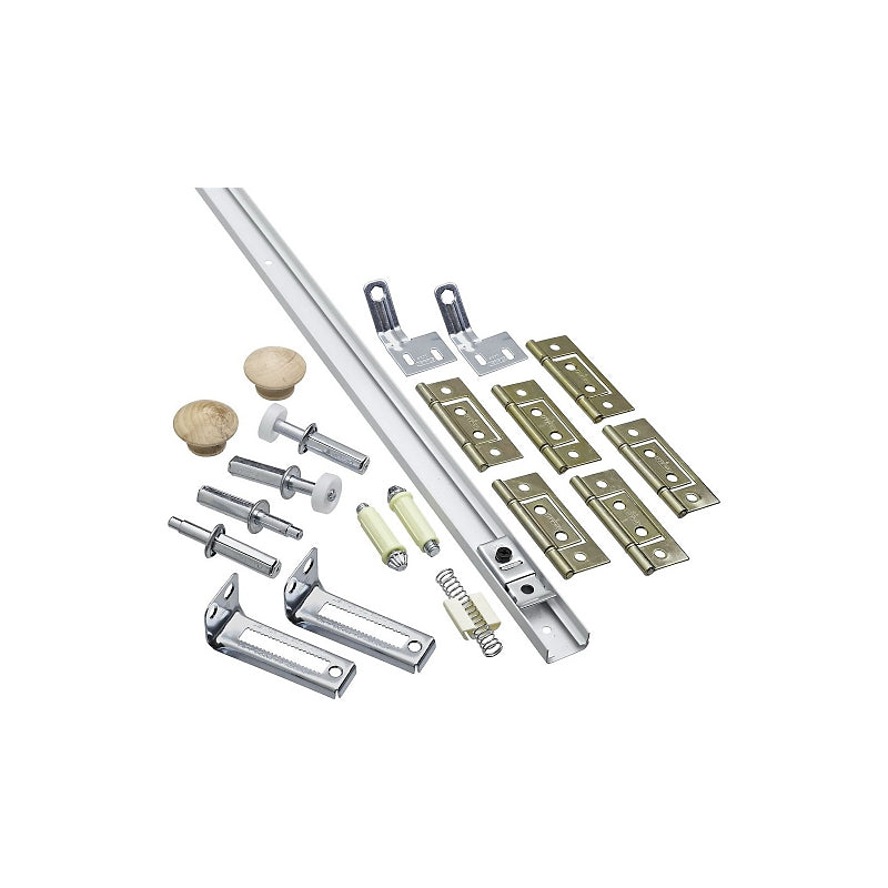 Shell Hardware National Hardware N343-731 Folding Door Hardware Set, 60 in L Dimensio ...
