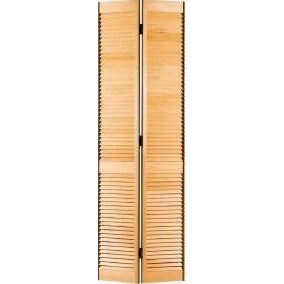 24 in. x 80 in. Bi-Fold Louver/ Louver Pine Door