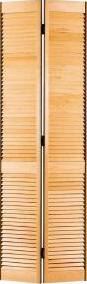 30 in. x 80 in. Bi-Fold Louver/ Louver Pine Door
