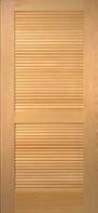 28 in. x 80 in. Pine Louver/Louver Door