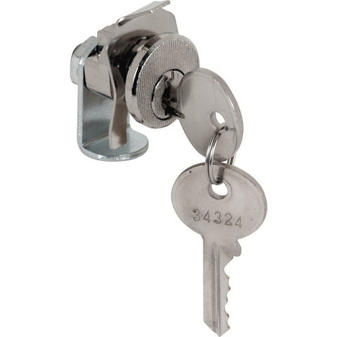 Defender Security S 4136 Mailbox Lock, 3/4 in W Dimensions, Tumbler Lock, Keyed Key, Nickel