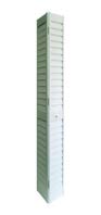 24 in. x 80 in. Primed Louver/ Louver Bi-Fold Door