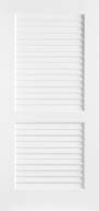 30 in. x 80 in. Primed Plantation Louver Door