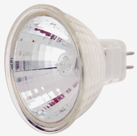 50 watt; Halogen; MR16; 2000 Average rated hours; Miniature 2 Pin Round base; 120 volts